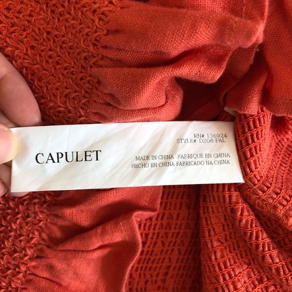 Capulet Orange Ruffle Mini Dress - Picture 10 of 13